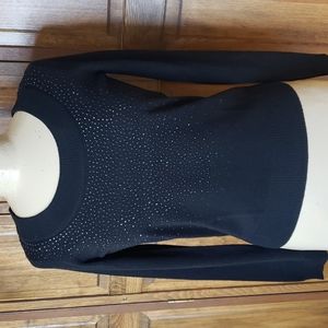 Calvin Klein NWT Embellished Wool Blend Sweater
